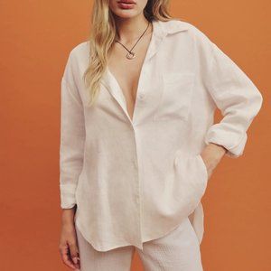 Reformation Will Oversized Shirt- Linen